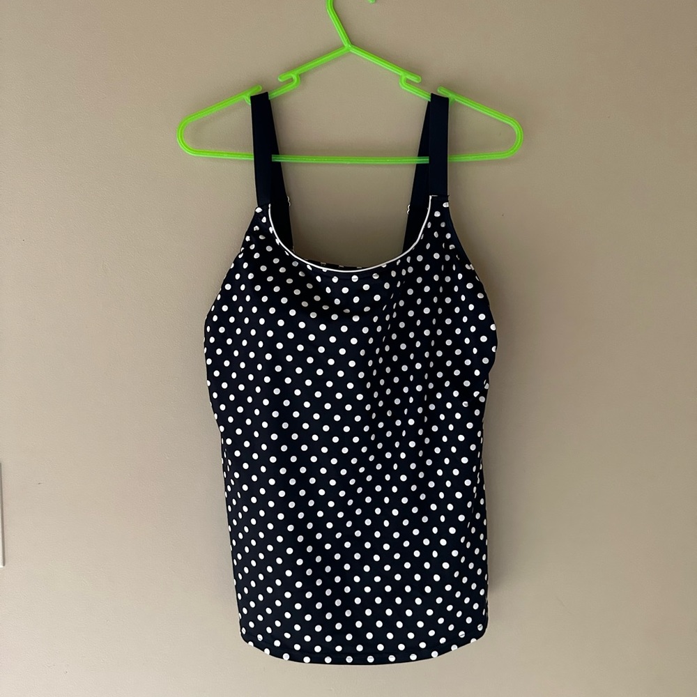 Women’s Lands End Tankini Bathing Suit Top Size 12